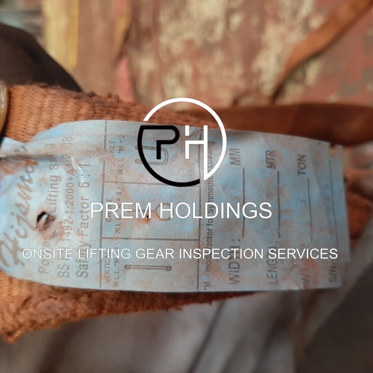 ONSITE INSPECTION RIGGING GEARS lifting and rigging