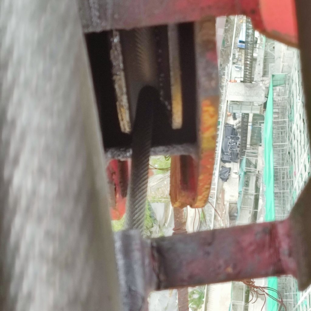Site Inspection for Crane Wire Rope Failure Genting Construction lifting and rigging